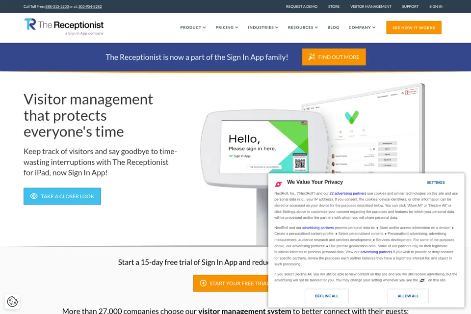 Landing page preview