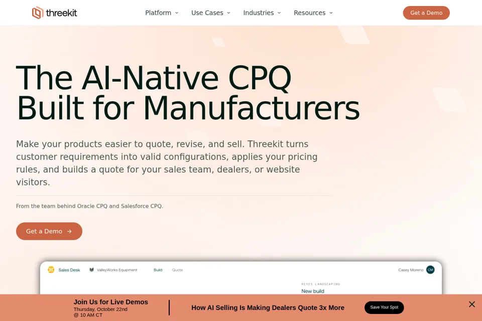 Landing page preview