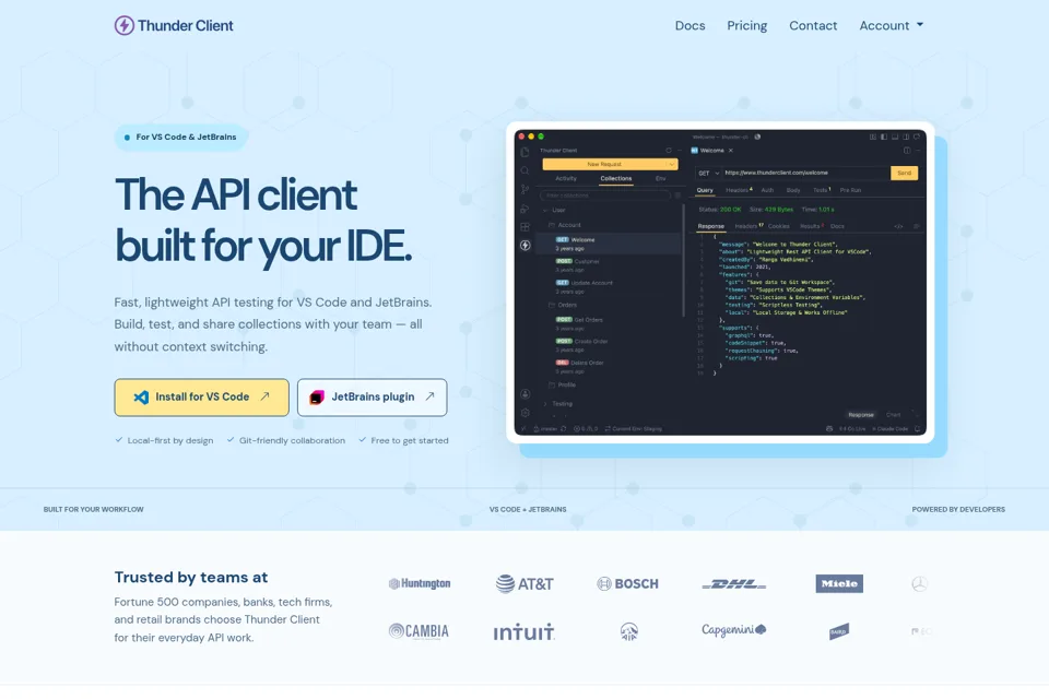 Landing page preview