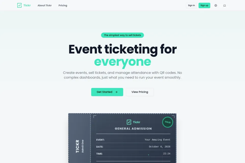 Landing page preview