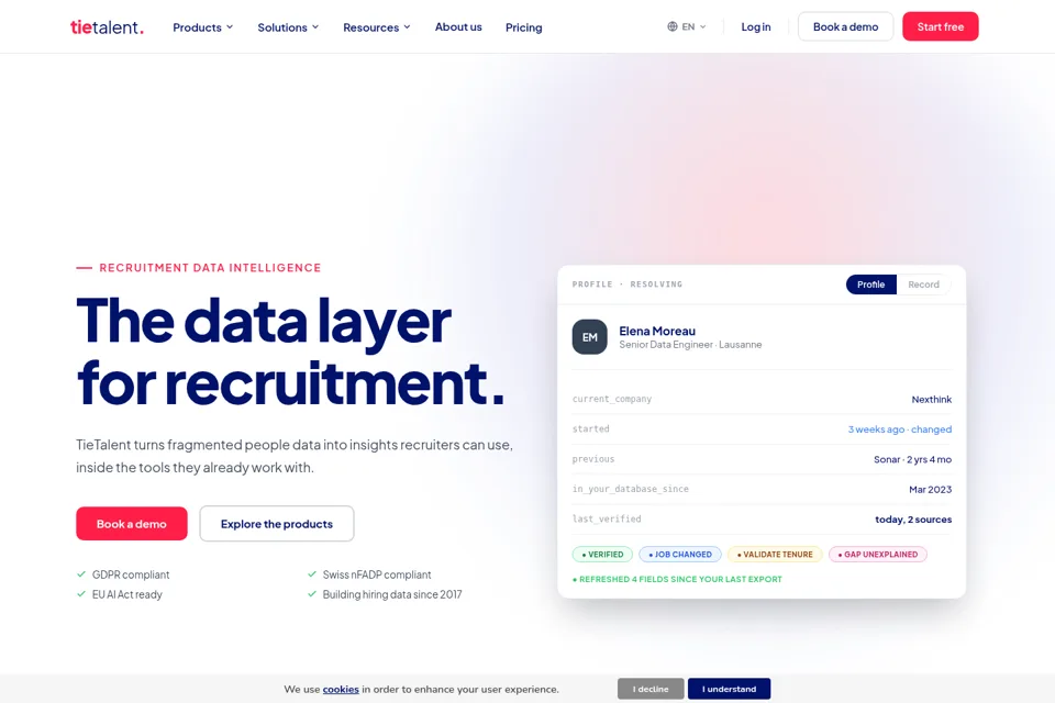 Landing page preview