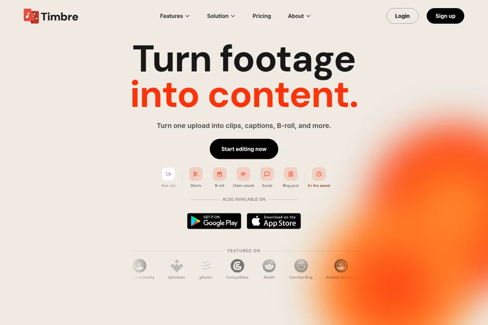 Landing page preview