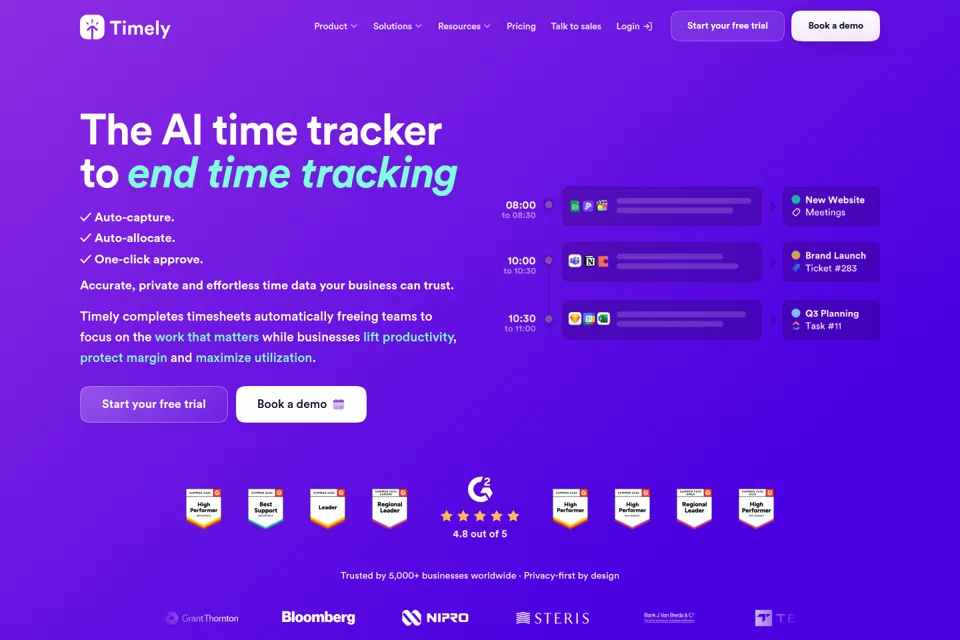 Landing page preview