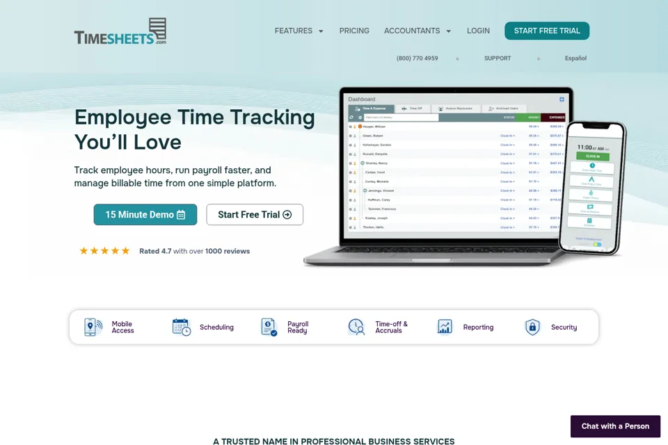 Landing page preview