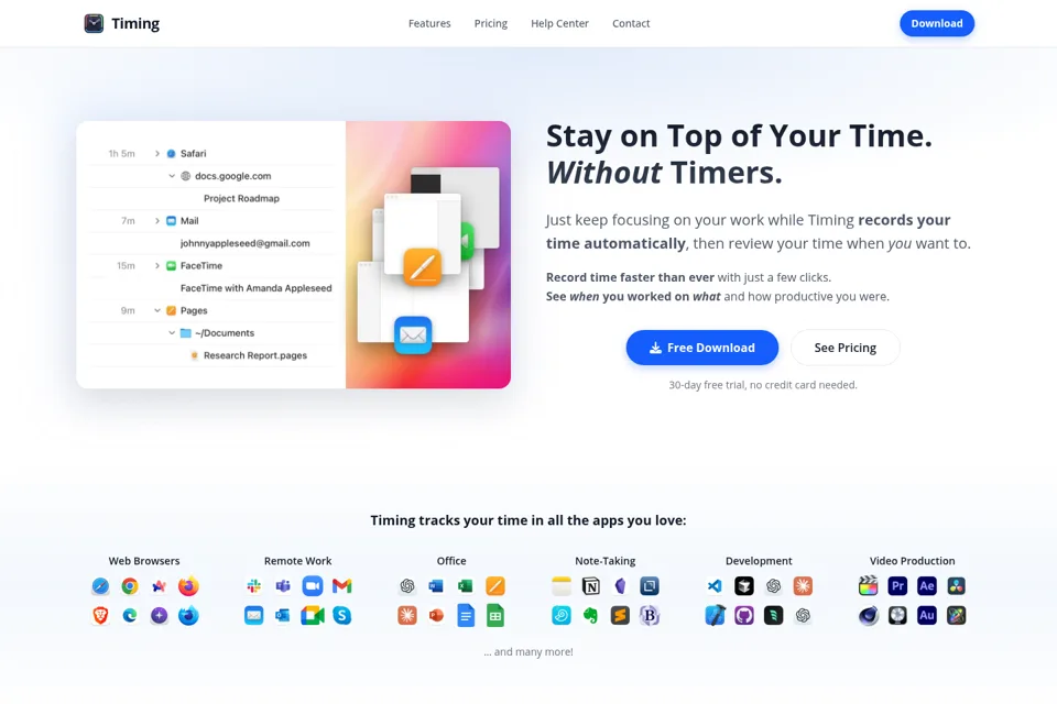 Landing page preview