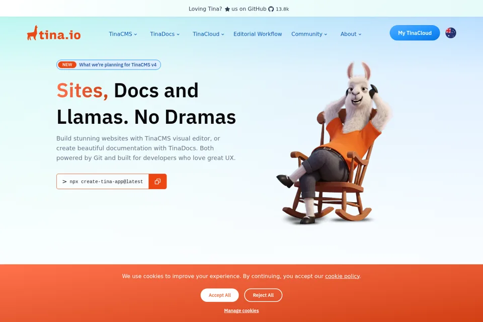 Landing page preview