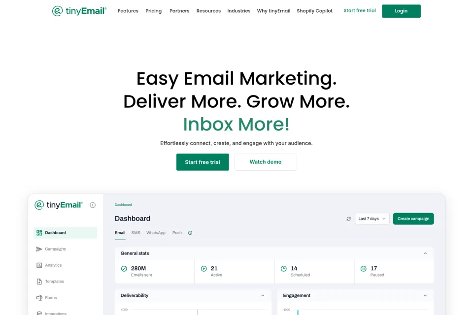 Landing page preview