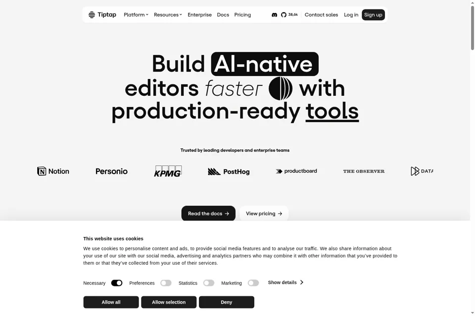 Landing page preview