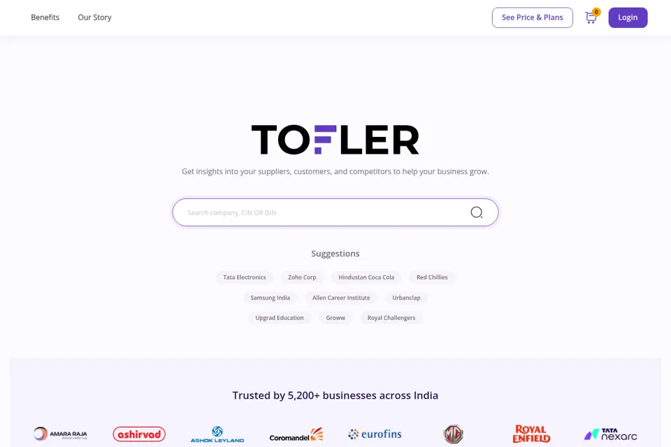 Landing page preview