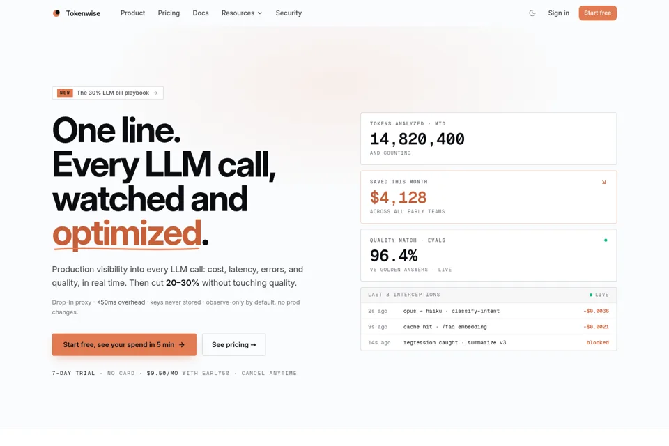 Landing page preview