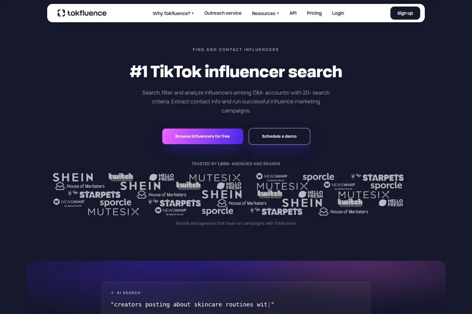 Landing page preview