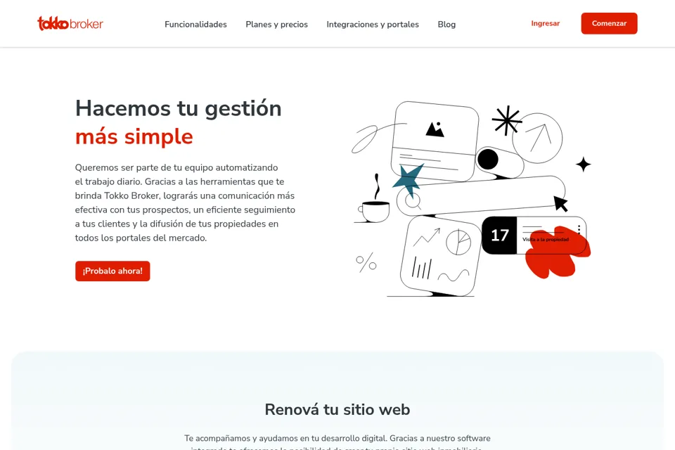 Landing page preview