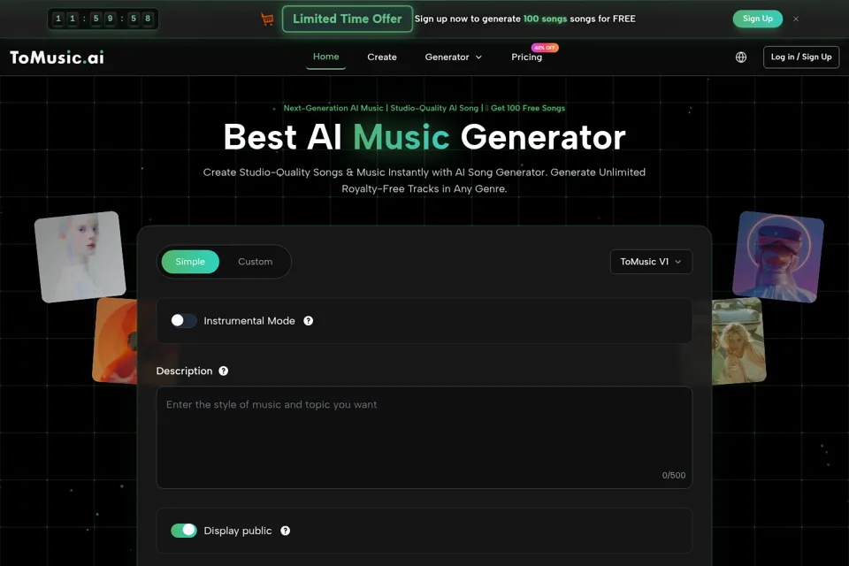 Landing page preview