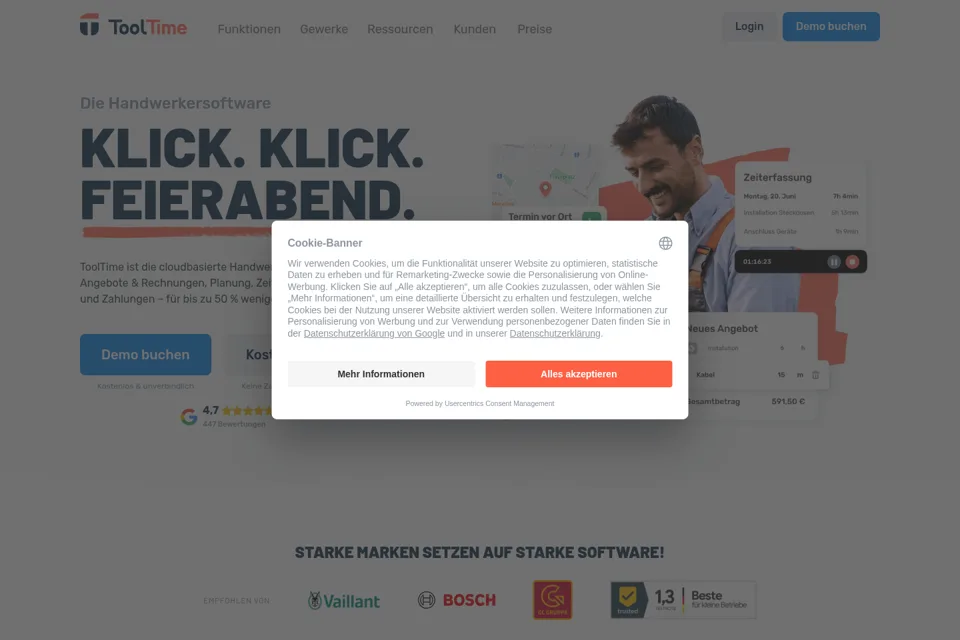 Landing page preview