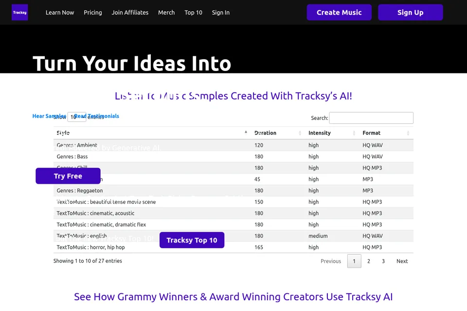 Landing page preview