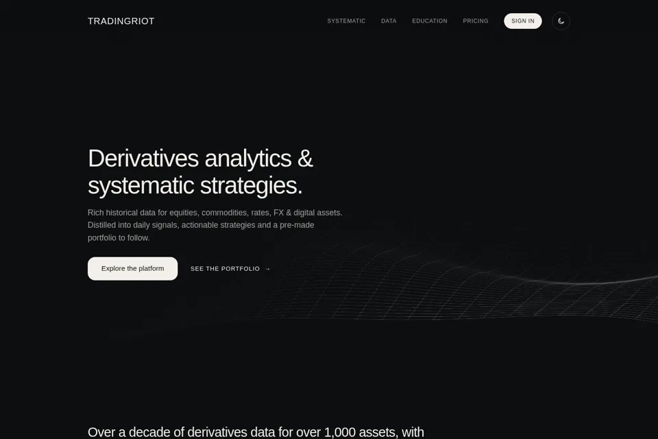 Landing page preview