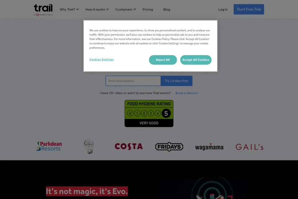 Landing page preview