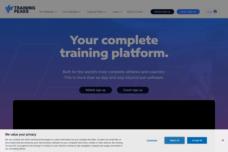 Landing page preview