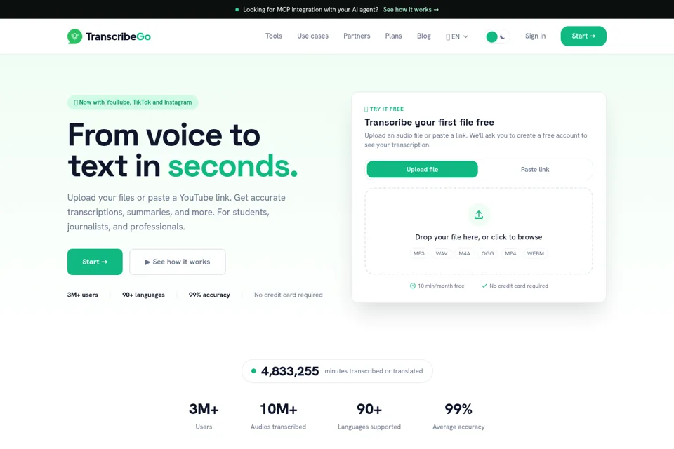 Landing page preview