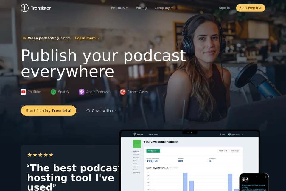 Landing page preview