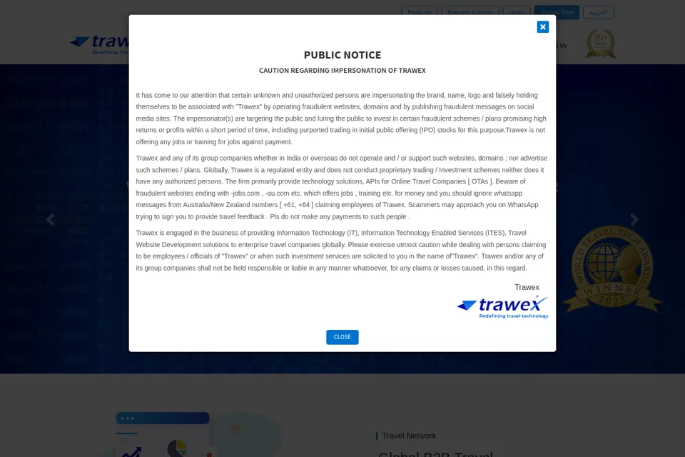 Landing page preview