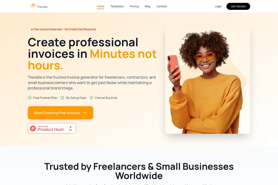 Landing page preview