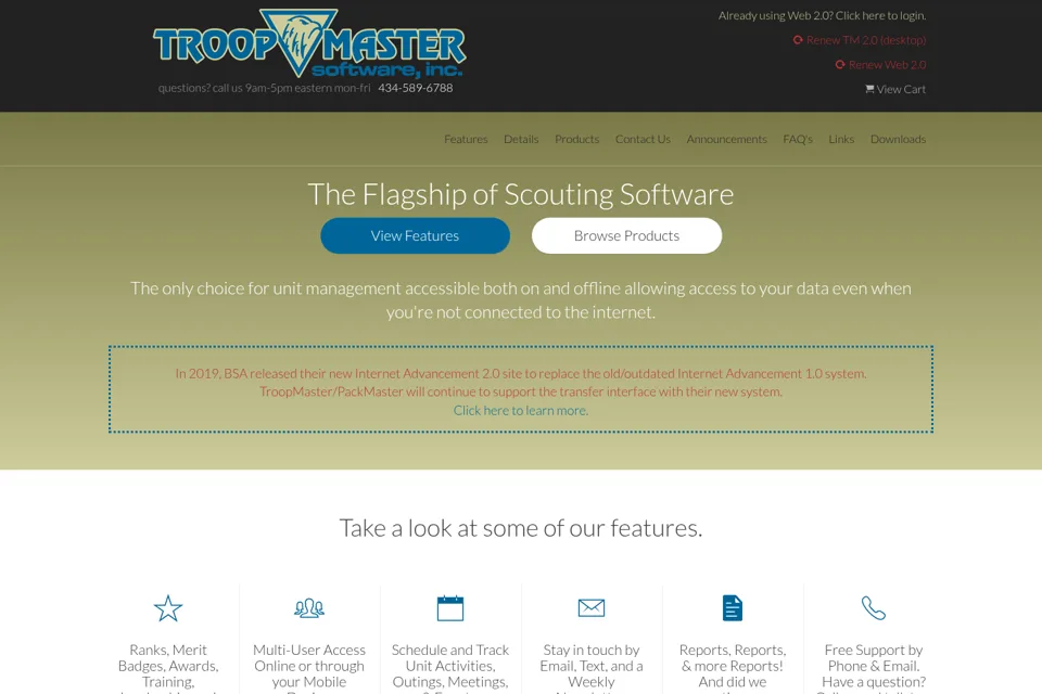 Landing page preview