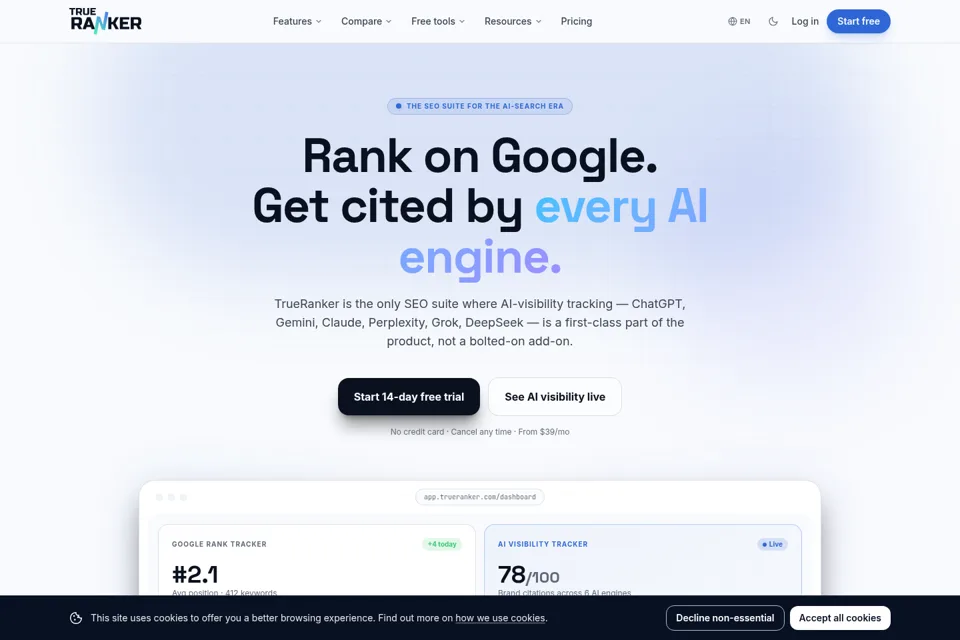 Landing page preview