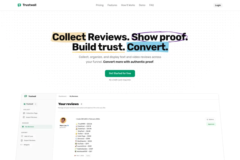 Landing page preview