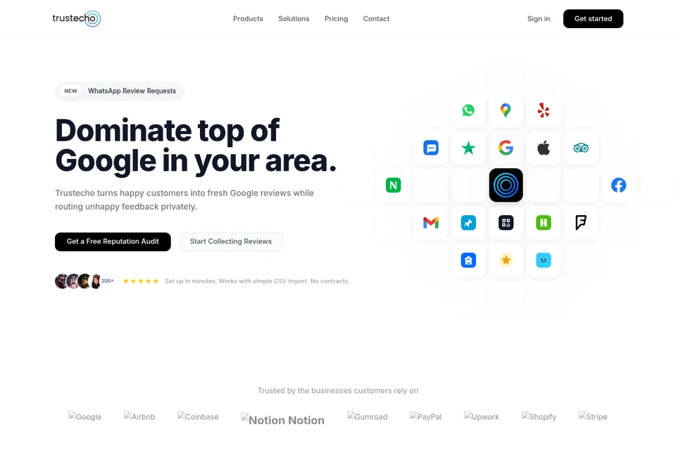 Landing page preview