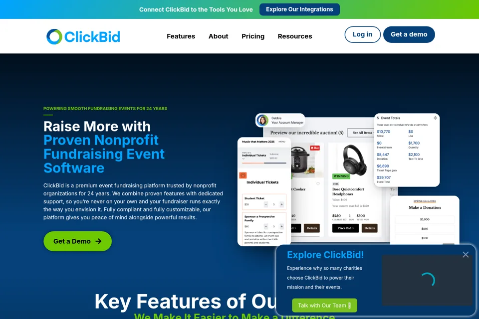 Landing page preview