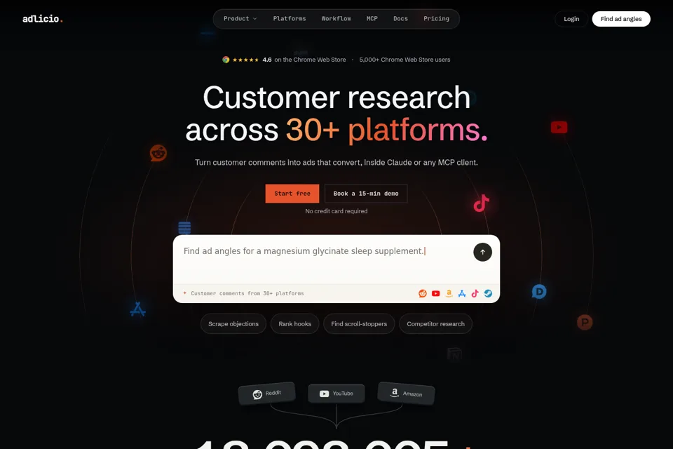 Landing page preview