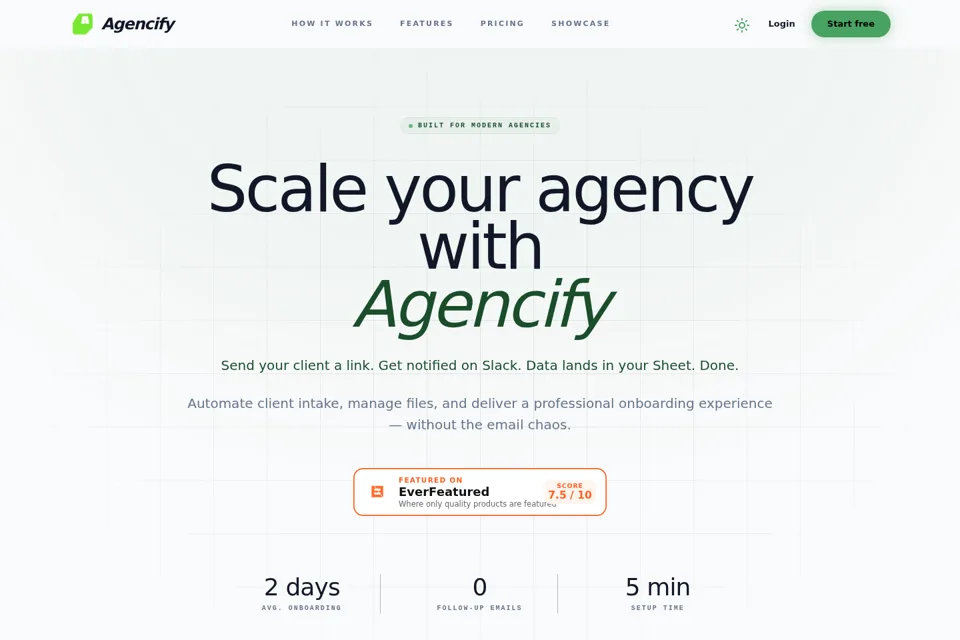 Landing page preview