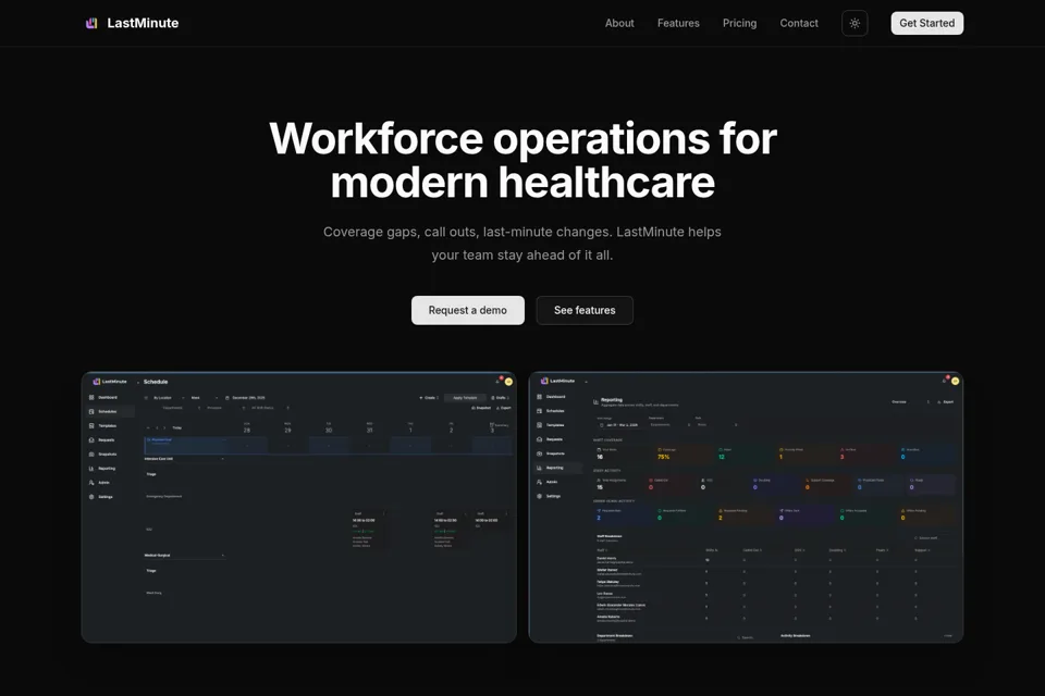 Landing page preview