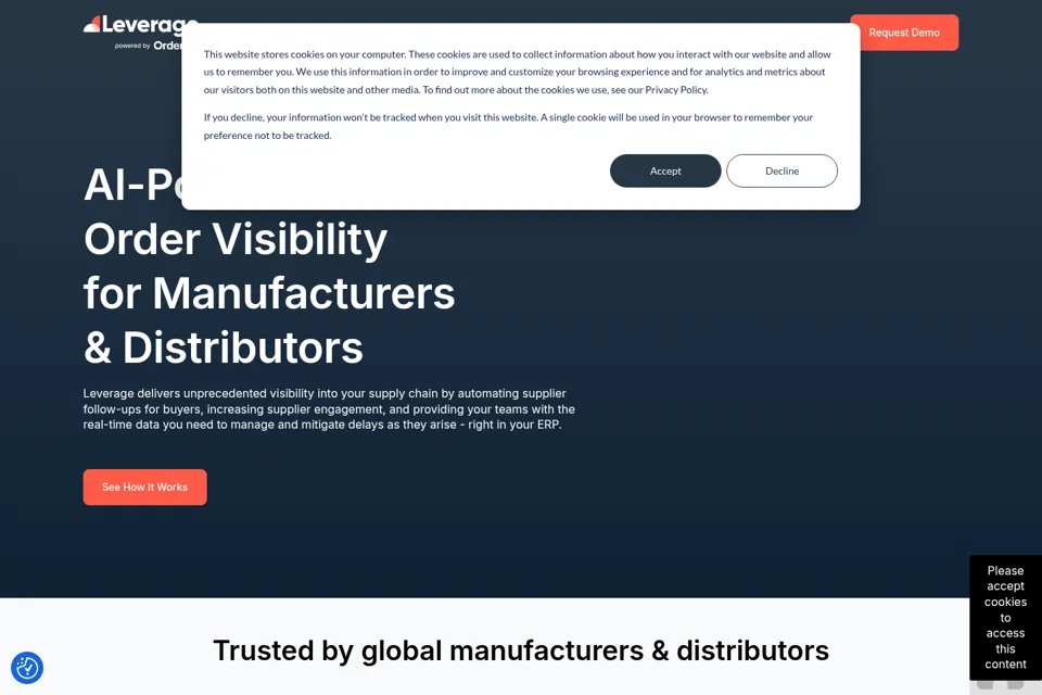 Landing page preview