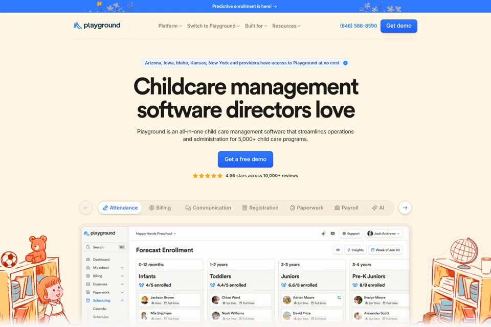 Landing page preview