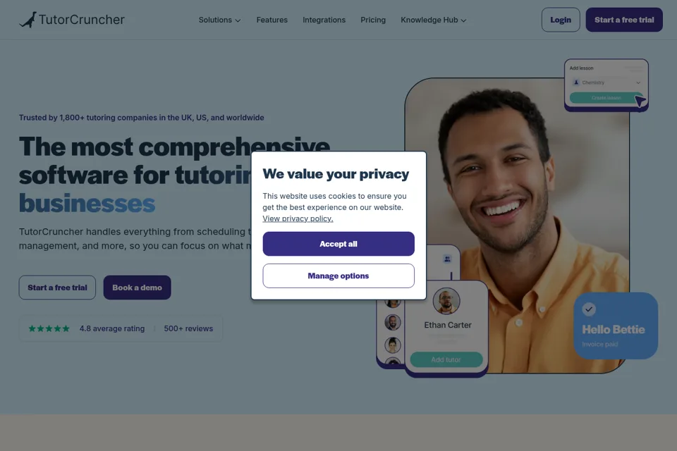 Landing page preview