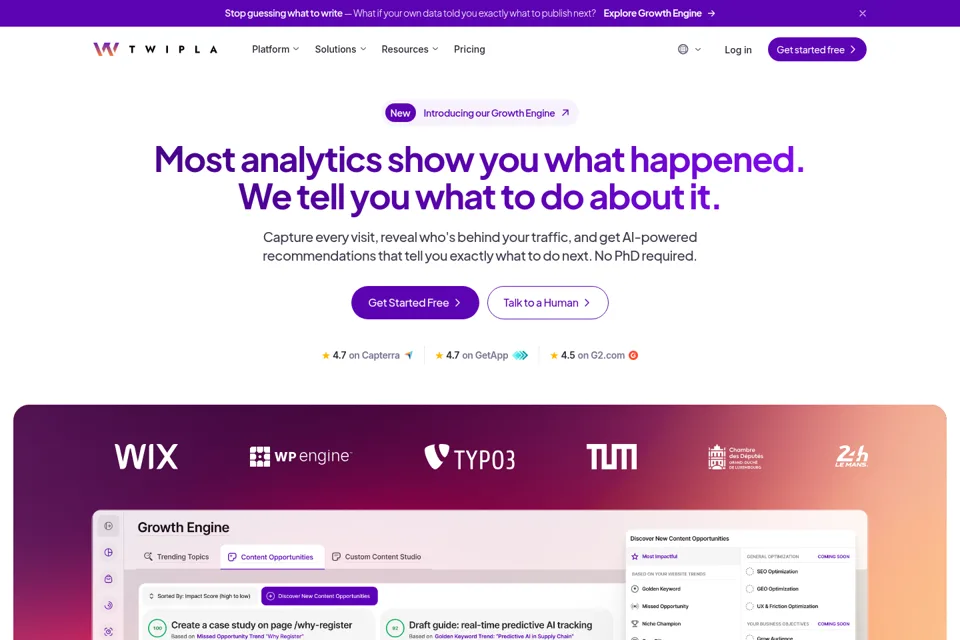Landing page preview