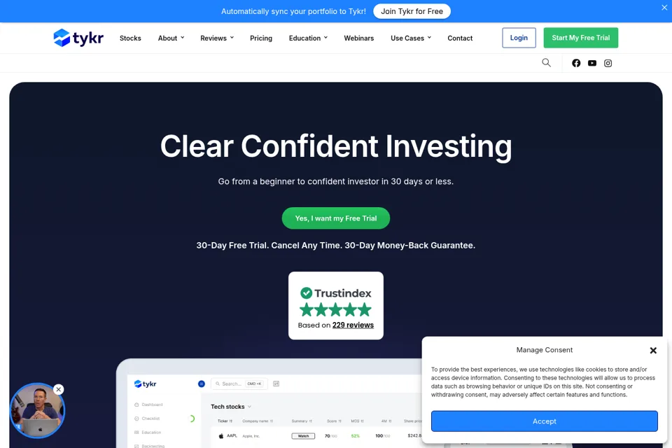 Landing page preview