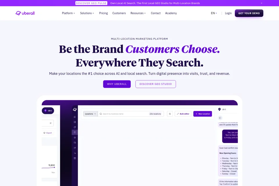 Landing page preview