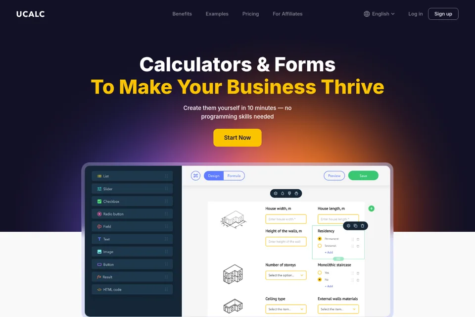 Landing page preview