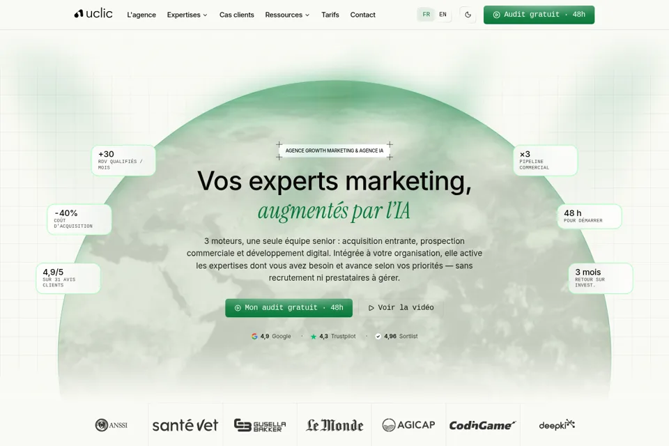 Landing page preview