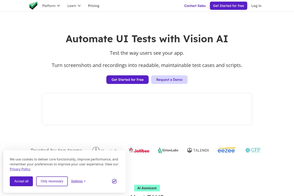 Landing page preview