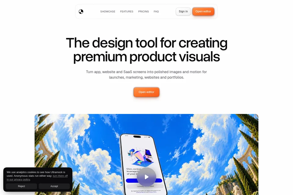 Landing page preview
