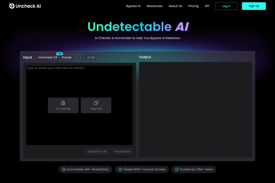 Landing page preview
