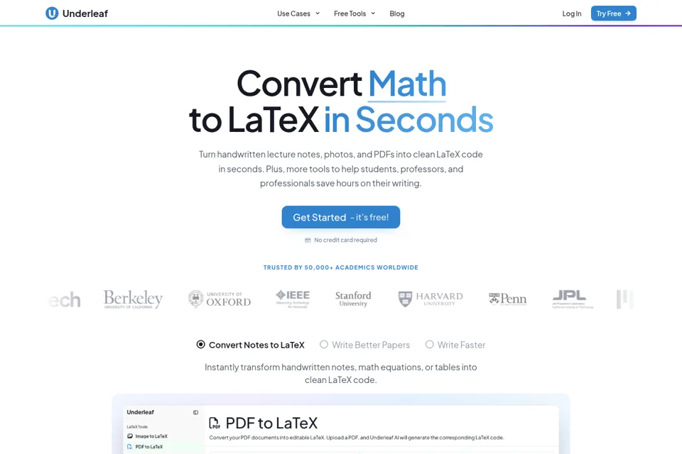 Landing page preview