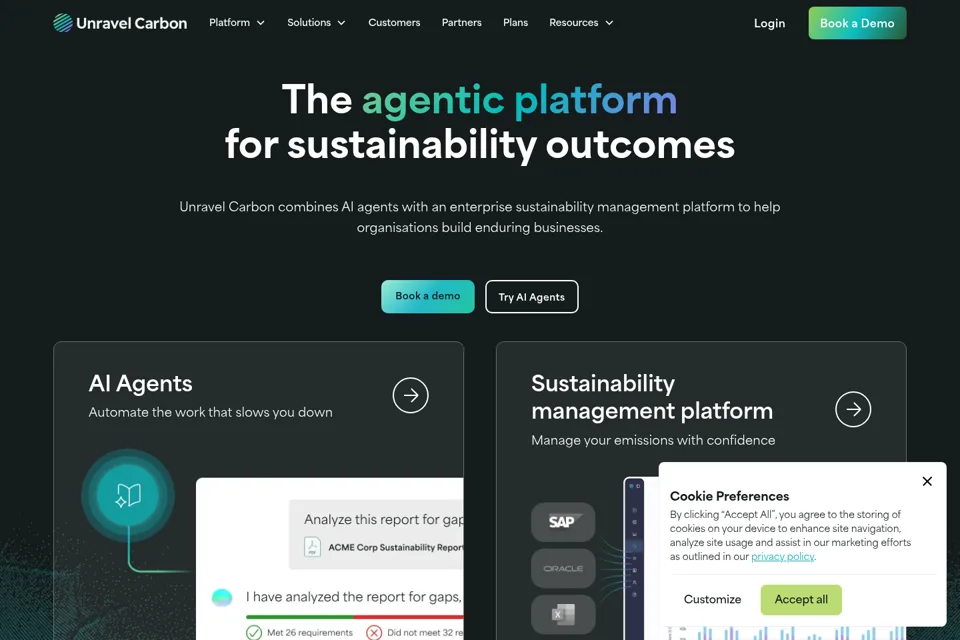 Landing page preview