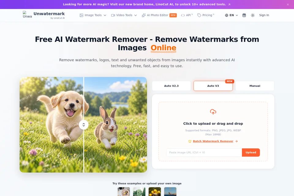 Landing page preview