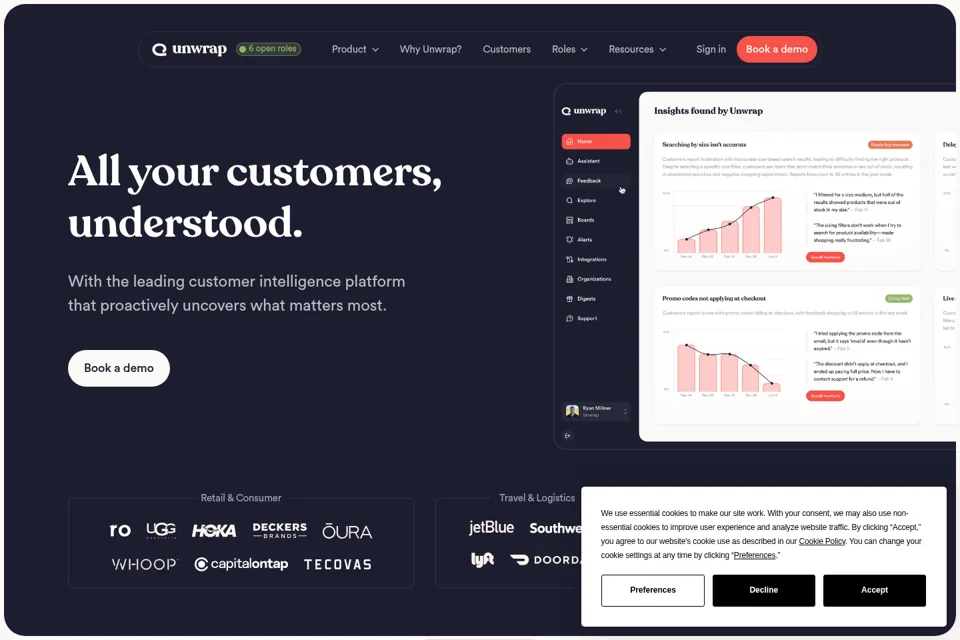 Landing page preview