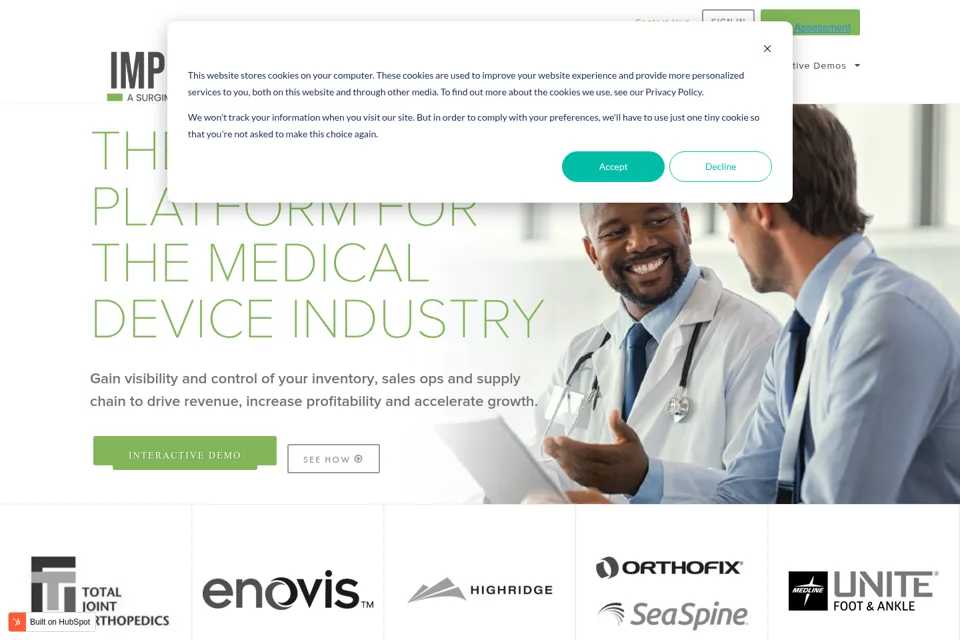 Landing page preview